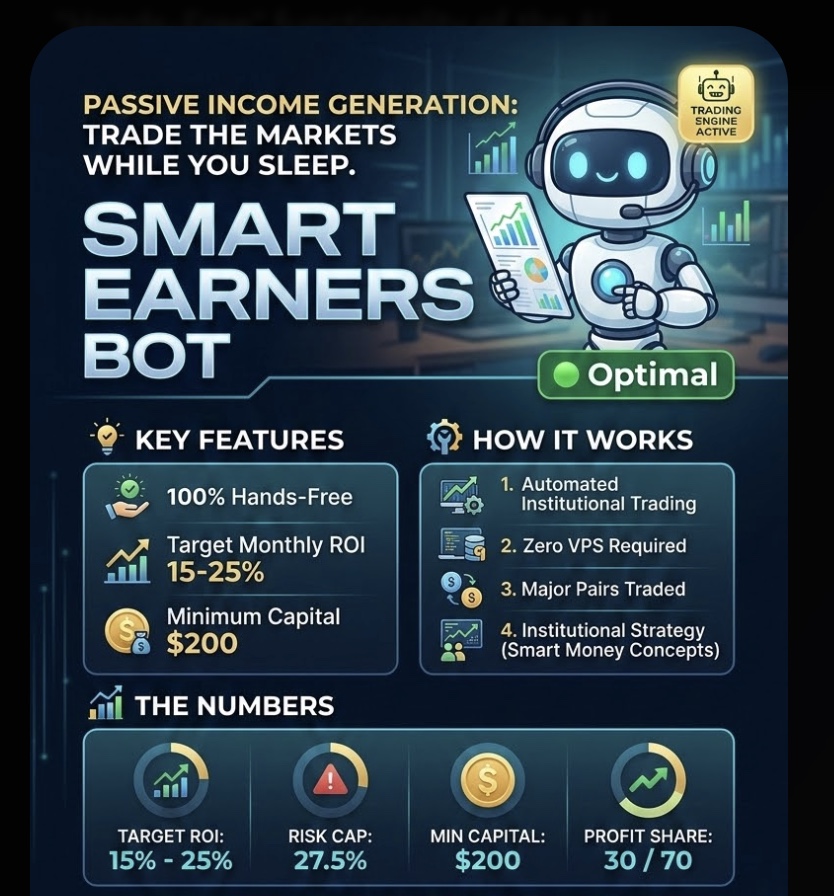 Smart Earners Bot App Interface